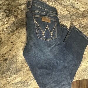 Wrangler Women's retro Dark Blue Denim Jeans